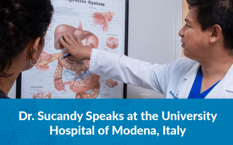 Dr. Iswanto Sucandy Speaks at the University Hospital of Modena Italy