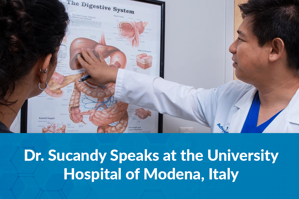 Dr. Sucandy Speaks at the University Hospital of Modena, Italy