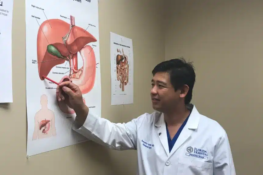 Dr Sucandy at Tampa robotic liver surgery center